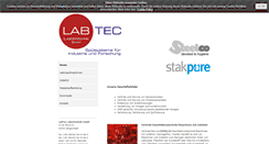 Desktop Screenshot of labtec-online.de